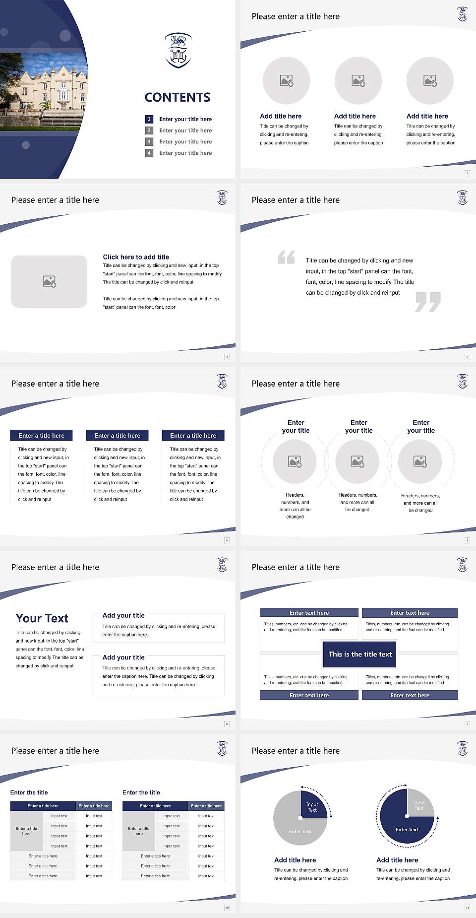 Swansea University Course/Courseware Creation PPT Template4:3 ratio PPT effect preview image2
