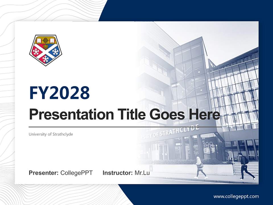 University of Strathclyde Academic Presentation/Research Findings Report PPT Template4:3 ratio PPT effect preview image5