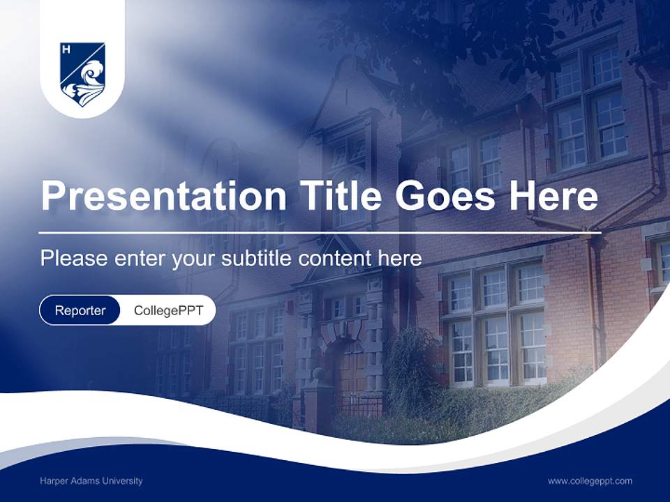 Harper Adams University Lecture Sharing and Networking Event PPT Template4:3 ratio PPT effect preview image4