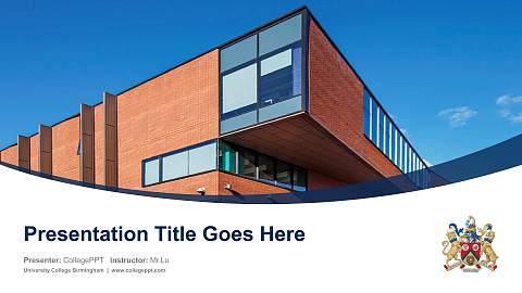 University College Birmingham Course/Courseware Creation PPT Template