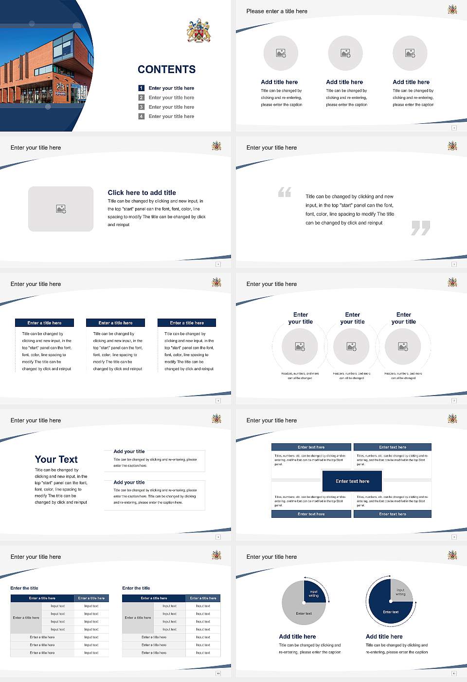 University College Birmingham Course/Courseware Creation PPT Template16:9 ratio PPT effect preview image2