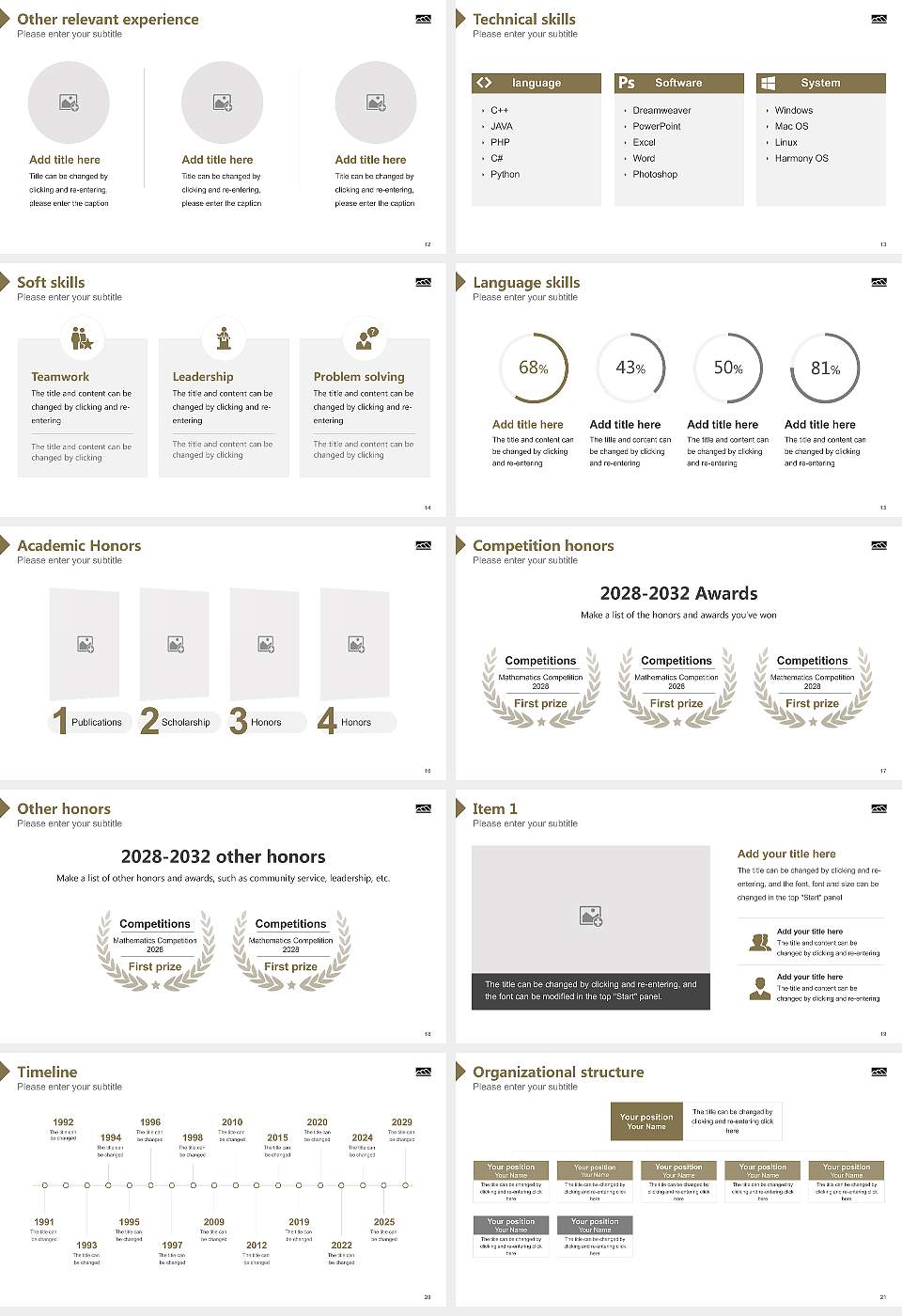 University of Derby Resume PPT Template16:9 ratio PPT effect preview image3