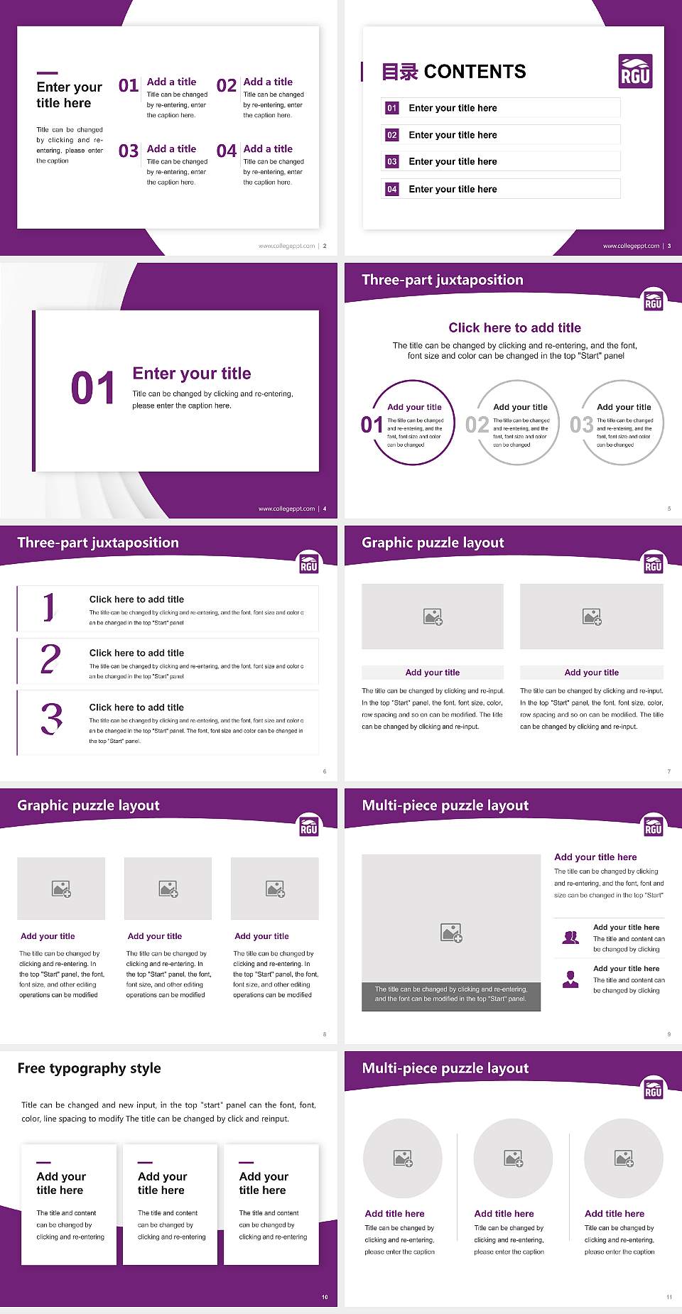 Robert Gordon University Academic Presentation/Research Findings Report PPT Template4:3 ratio PPT effect preview image2