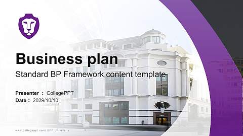 BPP University Competition/Entrepreneurship Contest PPT Template