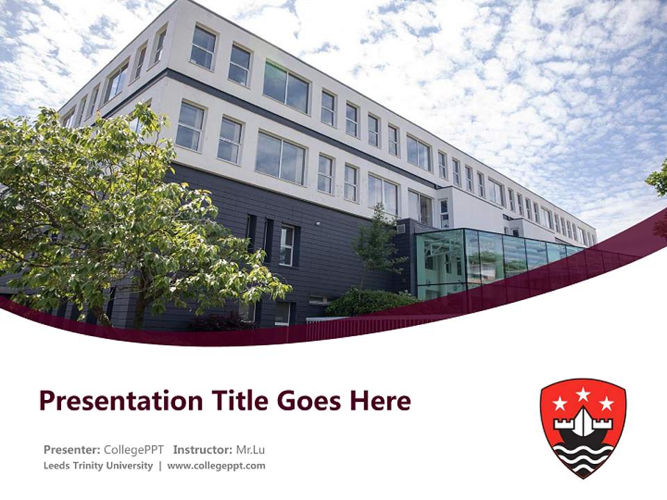 Leeds Trinity University Course/Courseware Creation PPT Template4:3 ratio PPT effect preview image5
