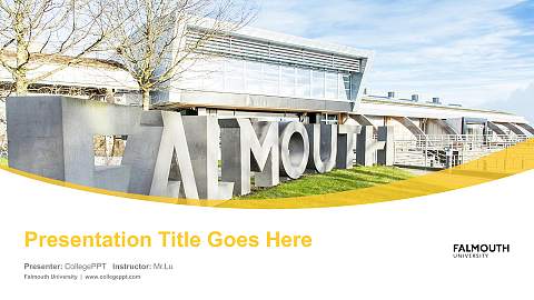 Falmouth University Course/Courseware Creation PPT Template