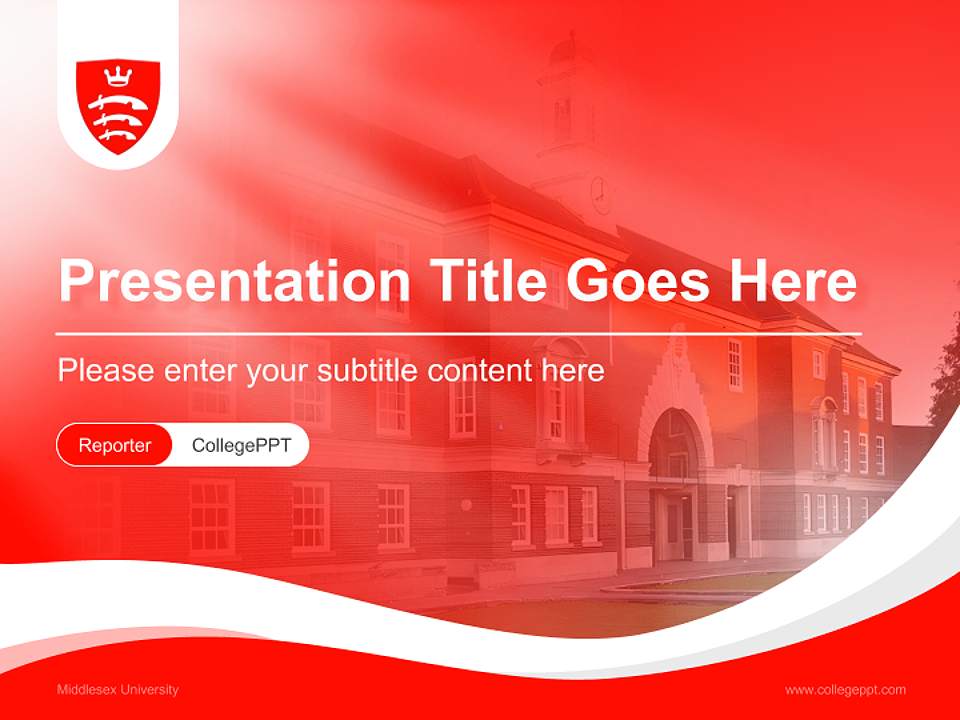 Middlesex University Lecture Sharing and Networking Event PPT Template4:3 ratio PPT effect preview image4
