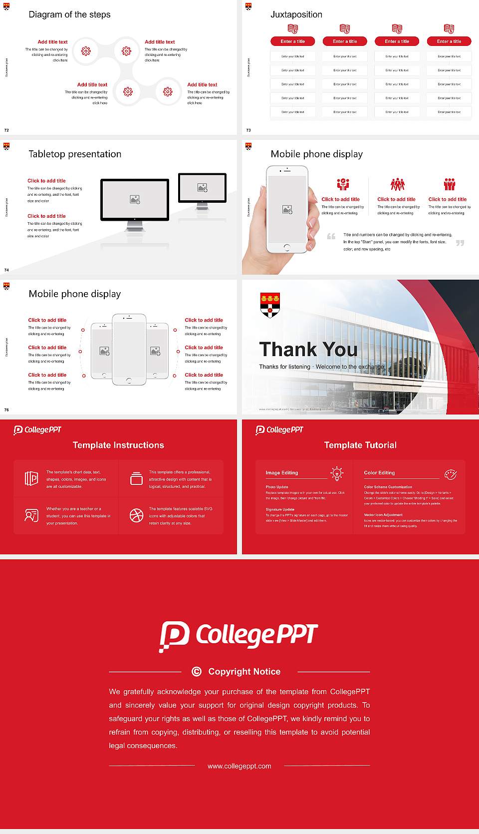 University of Reading Competition/Entrepreneurship Contest PPT Template16:9 ratio PPT effect preview image9