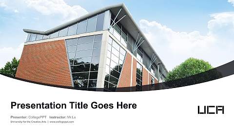 University for the Creative Arts Course/Courseware Creation PPT Template