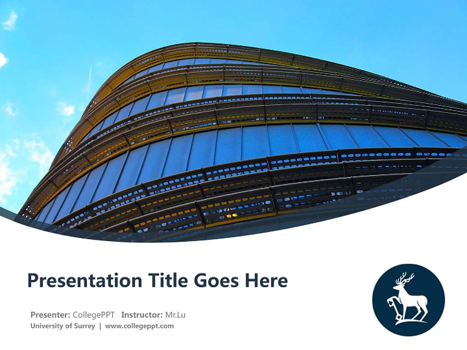 University of Surrey Course/Courseware Creation PPT Template4:3 ratio PPT effect preview image5