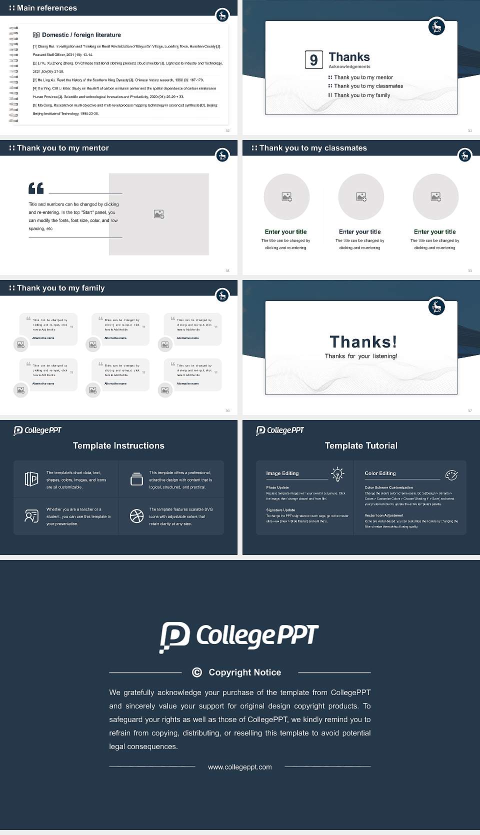 University of Surrey Graduation Thesis Defense PPT Template16:9 ratio PPT effect preview image7