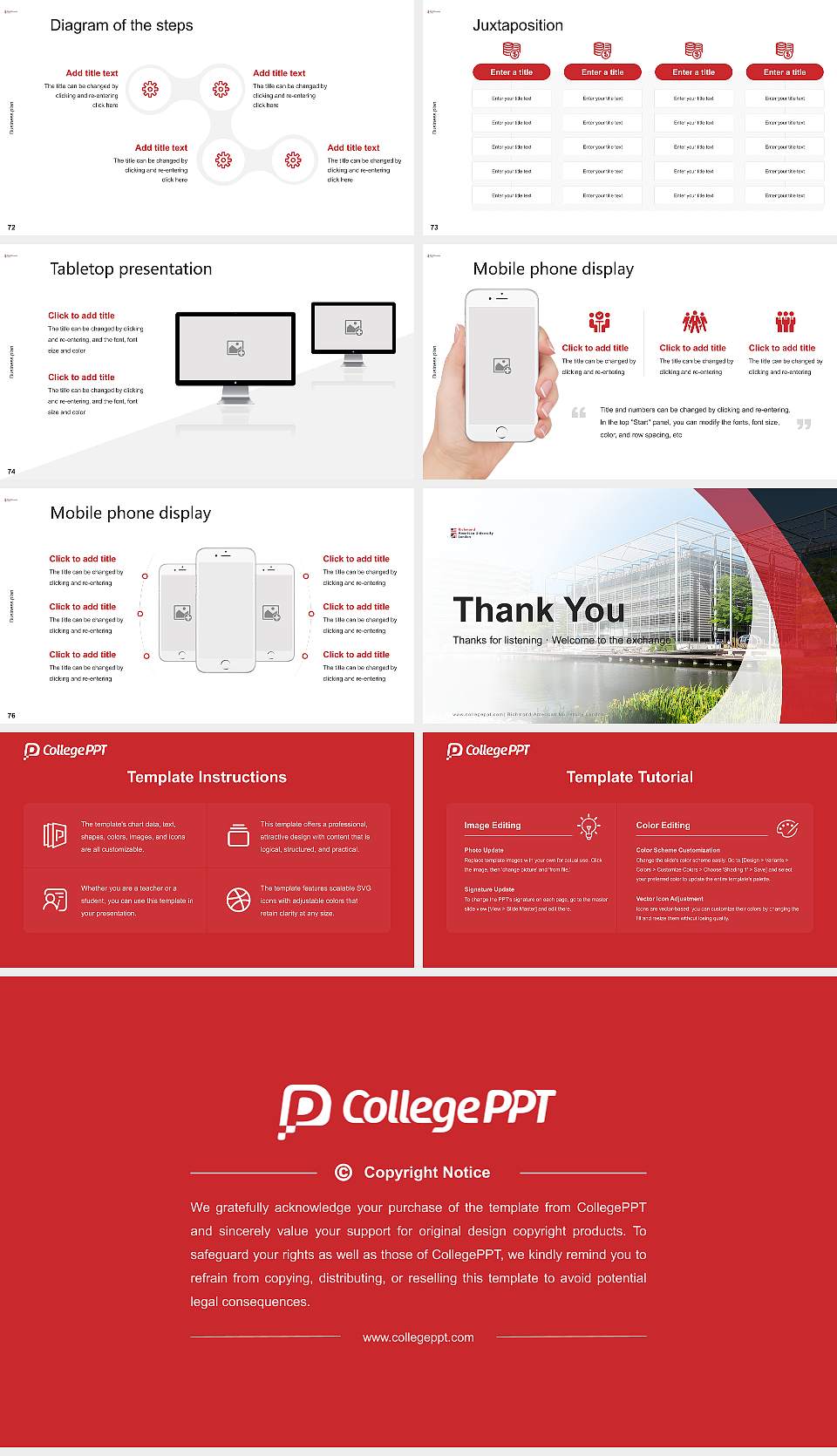 Richmond American University London Competition/Entrepreneurship Contest PPT Template16:9 ratio PPT effect preview image9