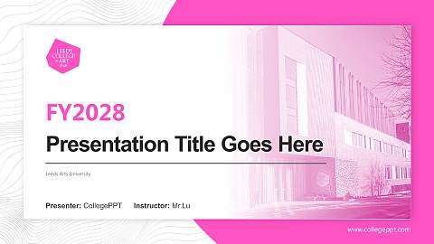 Leeds Arts University Academic Presentation/Research Findings Report PPT Template
