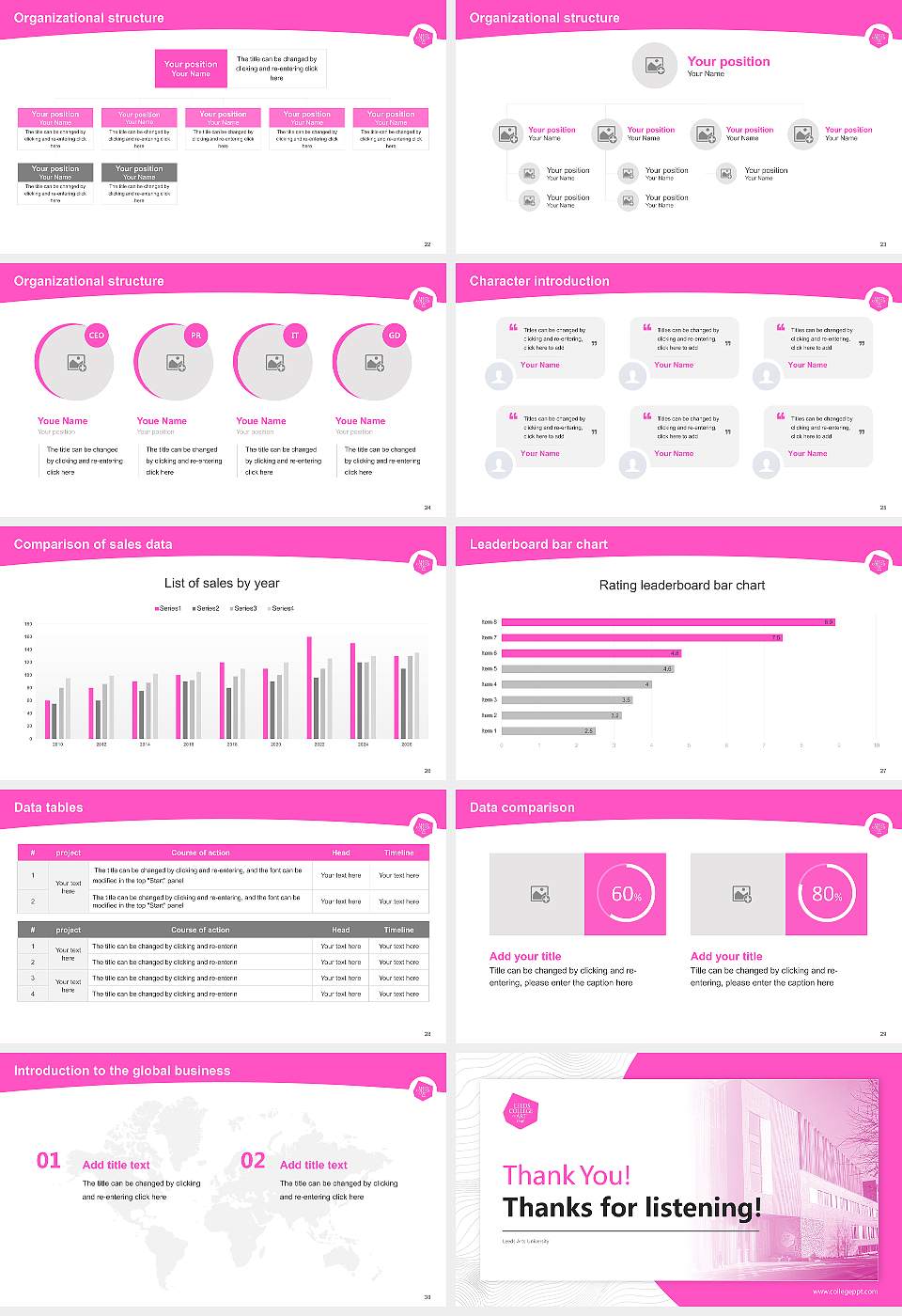 Leeds Arts University Academic Presentation/Research Findings Report PPT Template16:9 ratio PPT effect preview image4