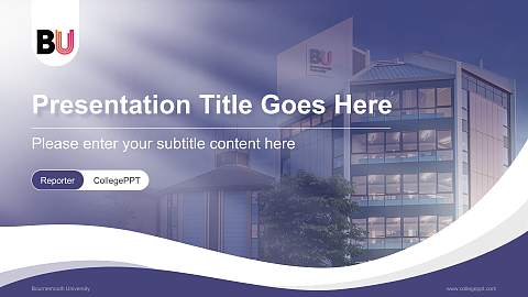 Bournemouth University Lecture Sharing and Networking Event PPT Template
