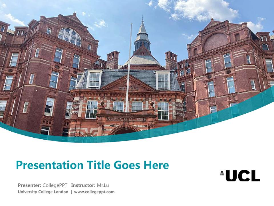 University College London Course/Courseware Creation PPT Template4:3 ratio PPT effect preview image5
