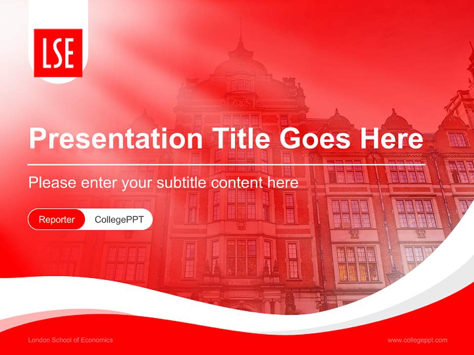 London School of Economics Lecture Sharing and Networking Event PPT Template4:3 ratio PPT effect preview image4