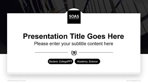 SOAS University of London National Scholarship Defense PPT Template