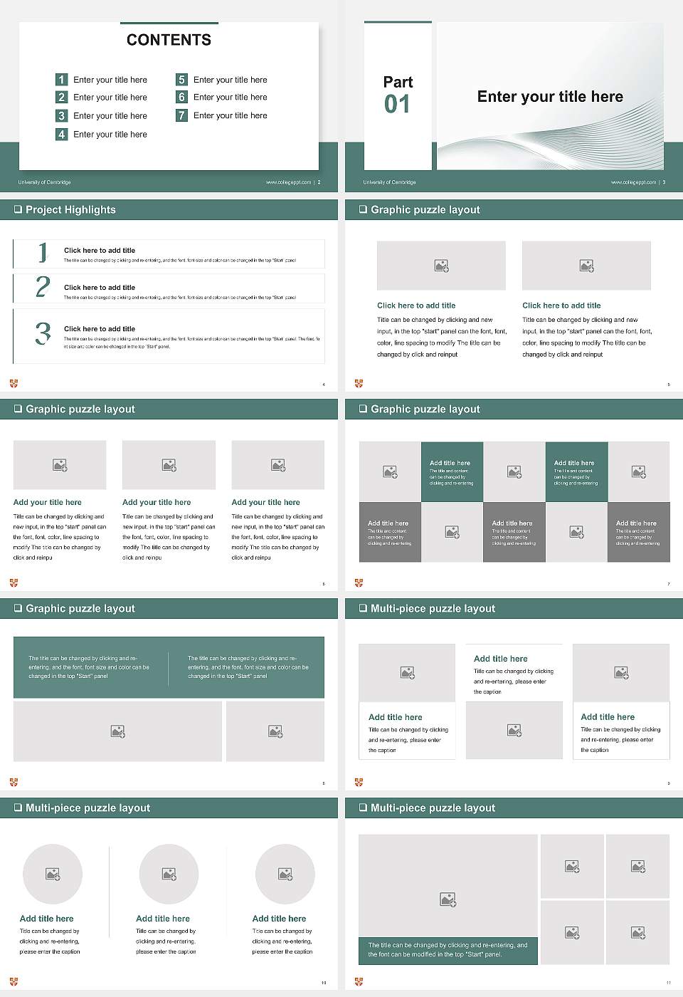 University of Cambridge General Purpose PPT Template16:9 ratio PPT effect preview image2