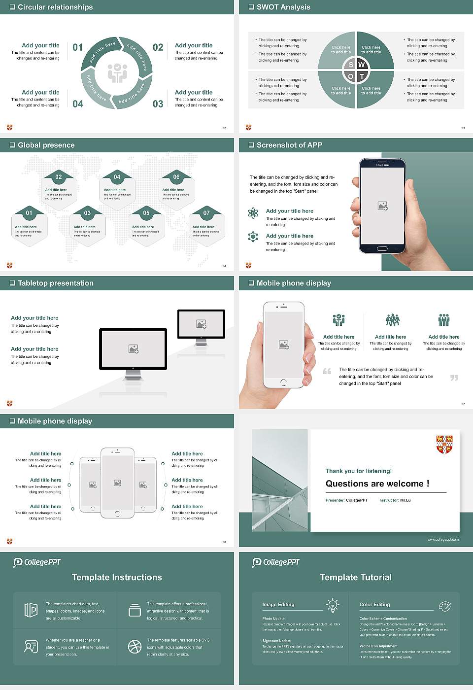University of Cambridge General Purpose PPT Template16:9 ratio PPT effect preview image5