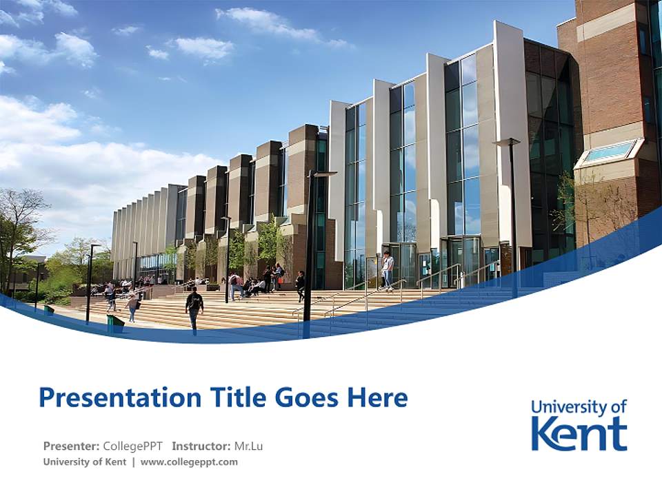 University of Kent Course/Courseware Creation PPT Template4:3 ratio PPT effect preview image5