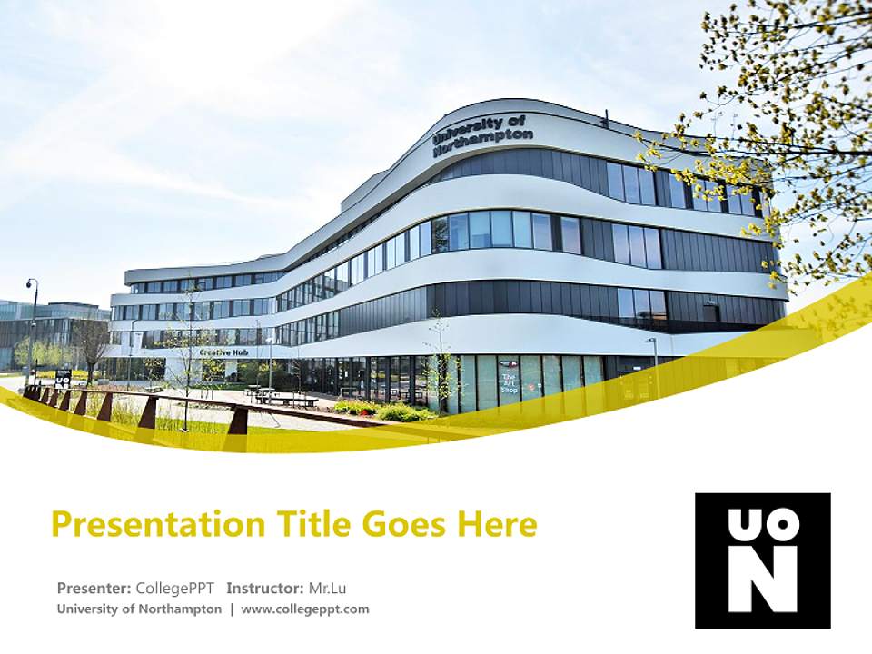 University of Northampton Course/Courseware Creation PPT Template4:3 ratio PPT effect preview image5