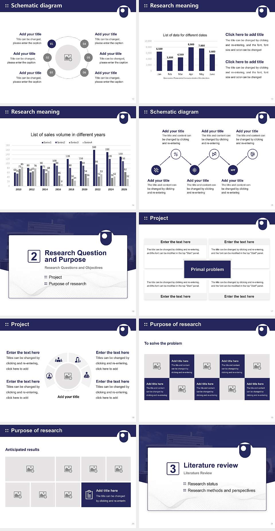 The Open University Graduation Thesis Defense PPT Template4:3 ratio PPT effect preview image3