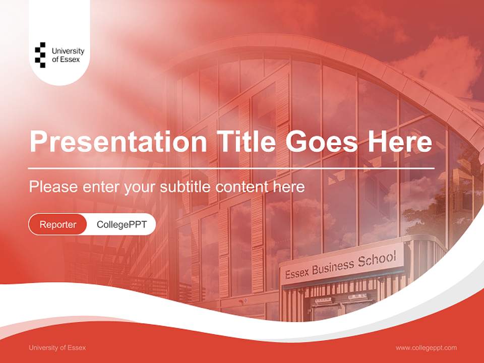 University of Essex Lecture Sharing and Networking Event PPT Template4:3 ratio PPT effect preview image4