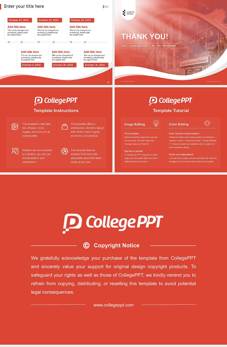 University of Essex Lecture Sharing and Networking Event PPT Template4:3 ratio PPT effect preview image4