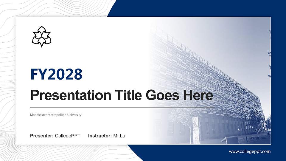 Manchester Metropolitan University Academic Presentation/Research Findings Report PPT Template16:9 ratio PPT effect preview image