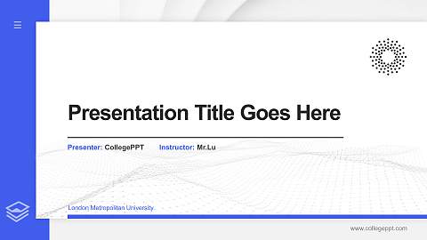 London Metropolitan University Thesis Proposal/Graduation Defense PPT Template