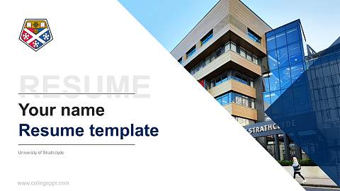 University of Strathclyde Resume PPT Template