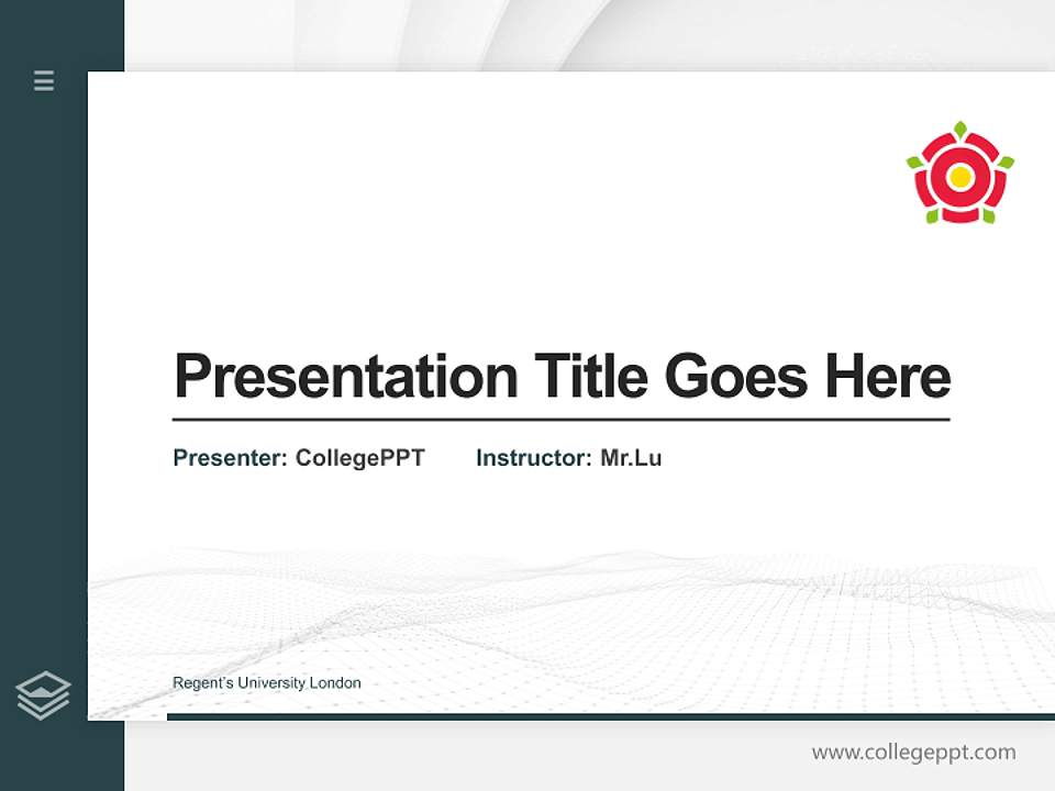 Regent’s University London Thesis Proposal/Graduation Defense PPT Template4:3 ratio PPT effect preview image5
