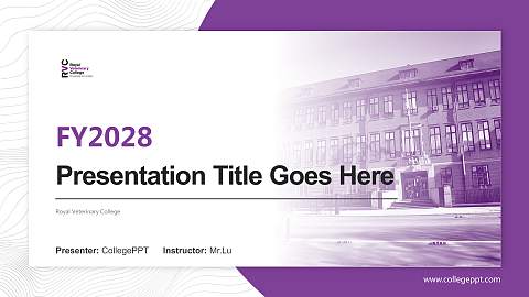 Royal Veterinary College Academic Presentation/Research Findings Report PPT Template