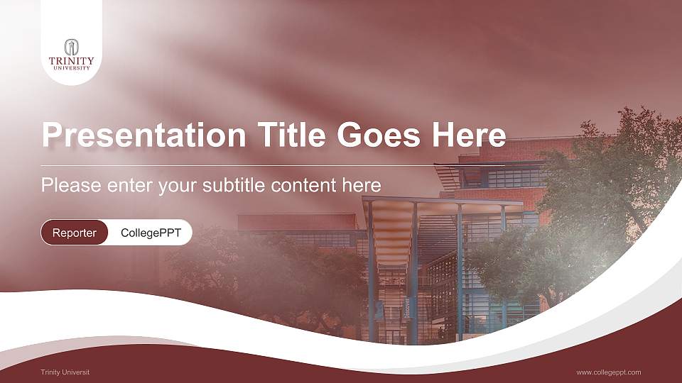 Trinity Universit Lecture Sharing and Networking Event PPT Template16:9 ratio PPT effect preview image
