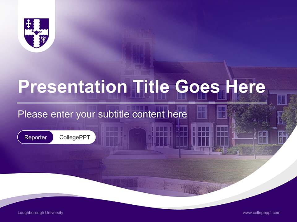 Loughborough University Lecture Sharing and Networking Event PPT Template4:3 ratio PPT effect preview image4