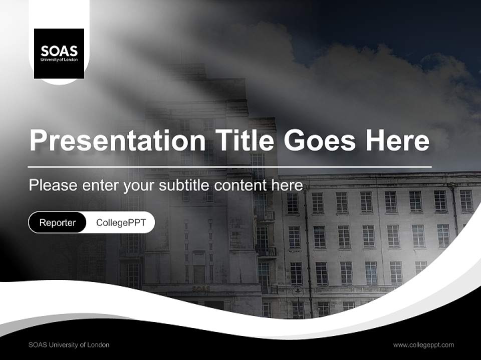 SOAS University of London Lecture Sharing and Networking Event PPT Template4:3 ratio PPT effect preview image4