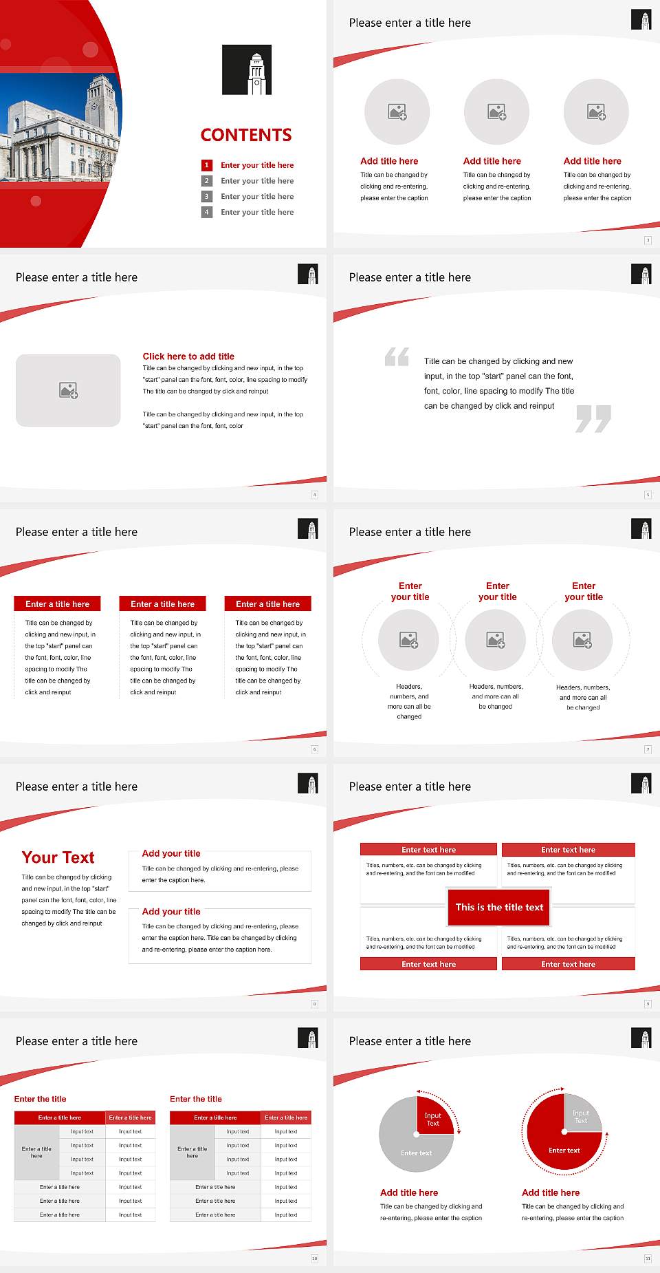 University of Leeds Course/Courseware Creation PPT Template4:3 ratio PPT effect preview image2