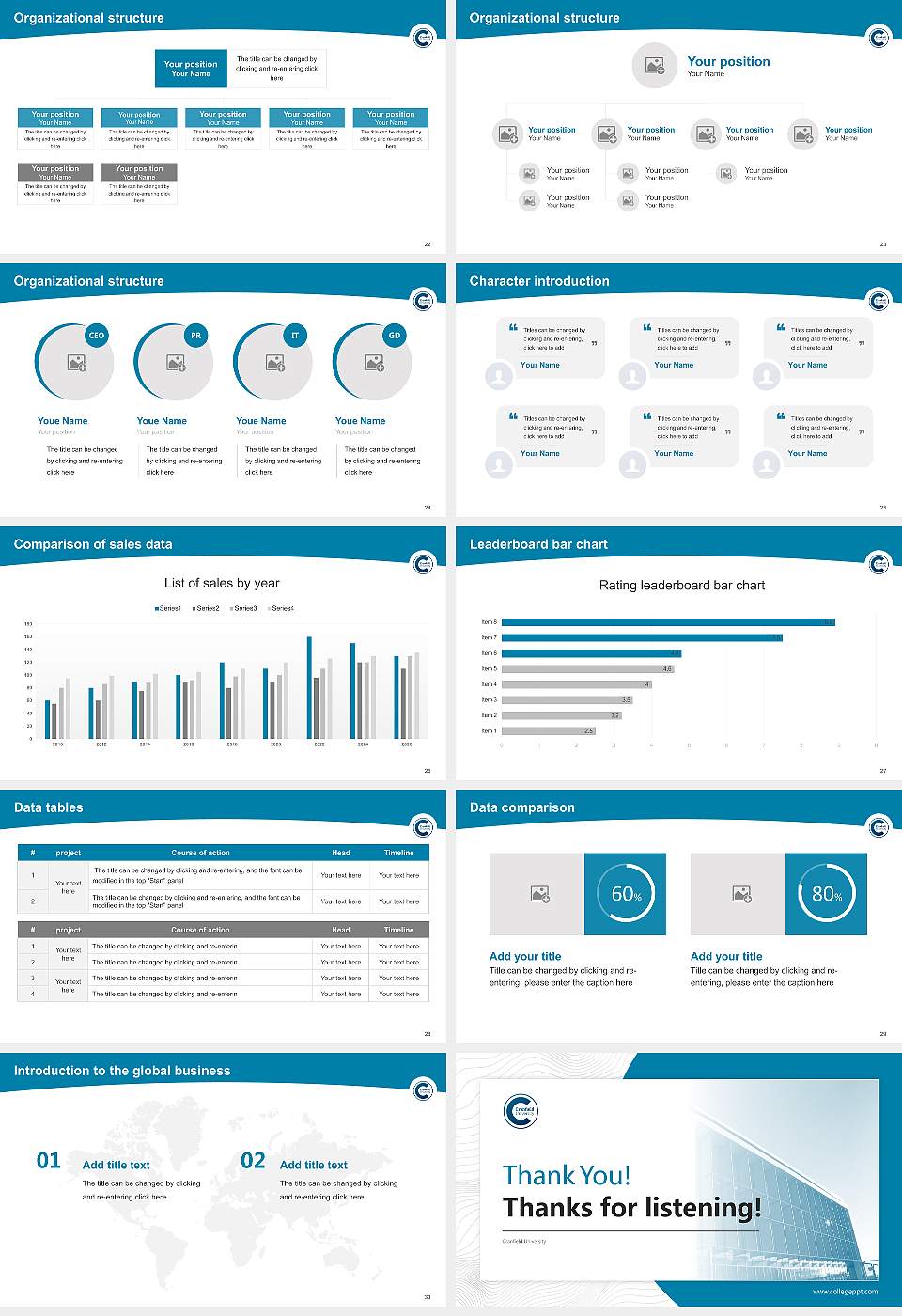 Cranfield University Academic Presentation/Research Findings Report PPT Template16:9 ratio PPT effect preview image4