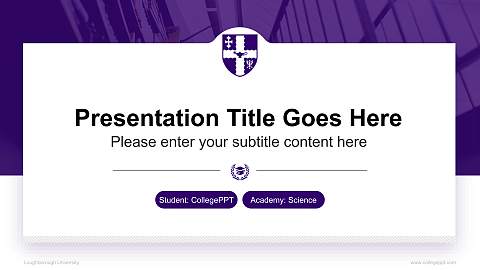 Loughborough University National Scholarship Defense PPT Template
