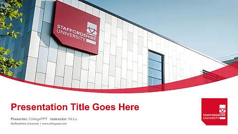 Staffordshire University Course/Courseware Creation PPT Template