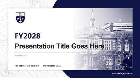 University of Hull Academic Presentation/Research Findings Report PPT Template