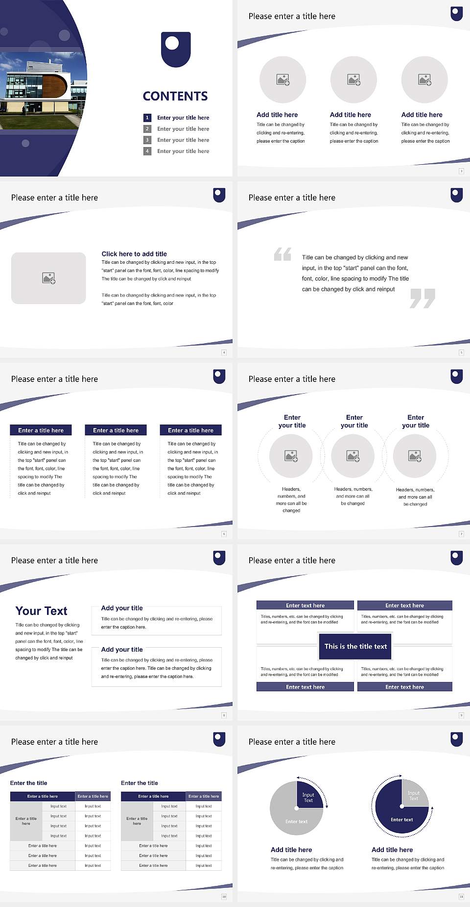 The Open University Course/Courseware Creation PPT Template4:3 ratio PPT effect preview image2