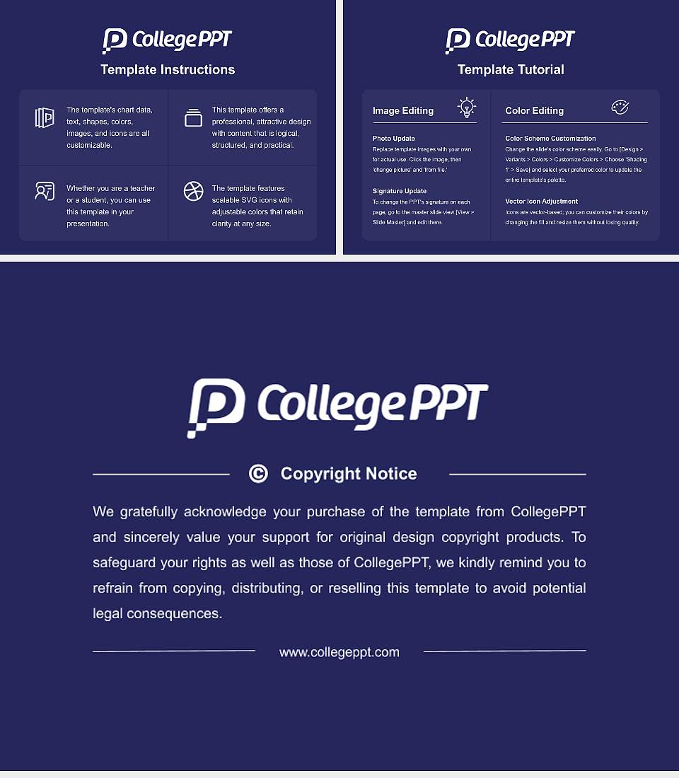 The Open University Course/Courseware Creation PPT Template4:3 ratio PPT effect preview image5