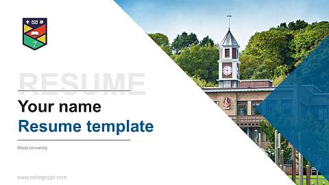 Keele University Resume PPT Template
