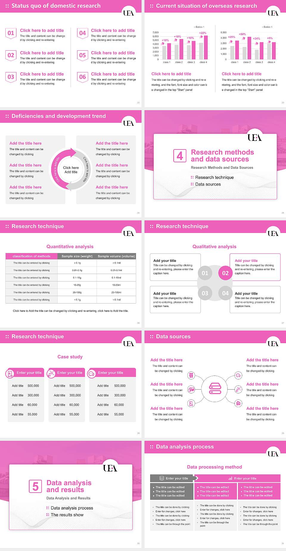 University of East Anglia Graduation Thesis Defense PPT Template4:3 ratio PPT effect preview image4