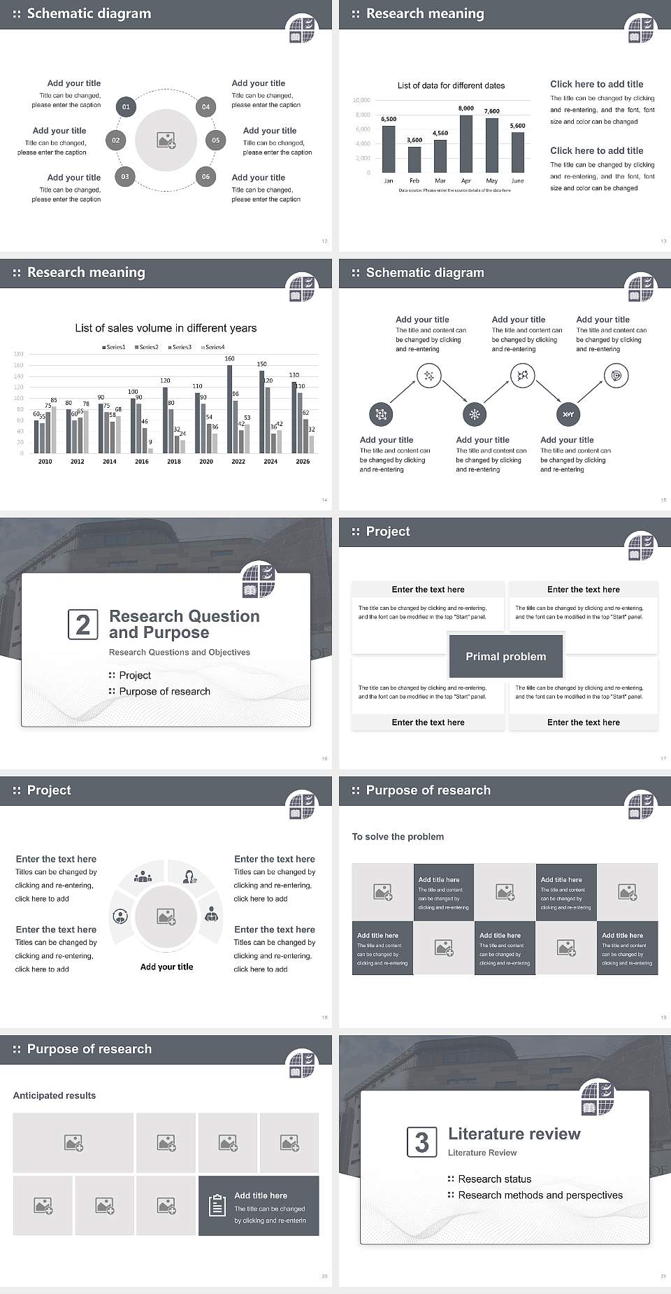 University of Bradford Graduation Thesis Defense PPT Template4:3 ratio PPT effect preview image3