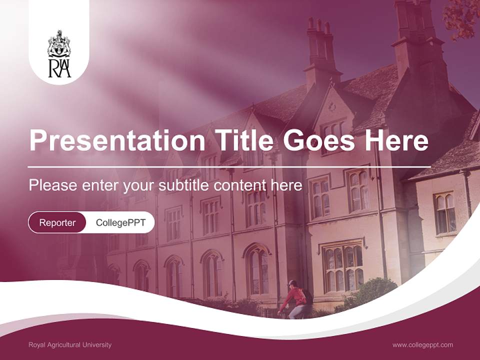 Royal Agricultural University Lecture Sharing and Networking Event PPT Template4:3 ratio PPT effect preview image4