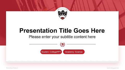 University of Salford National Scholarship Defense PPT Template
