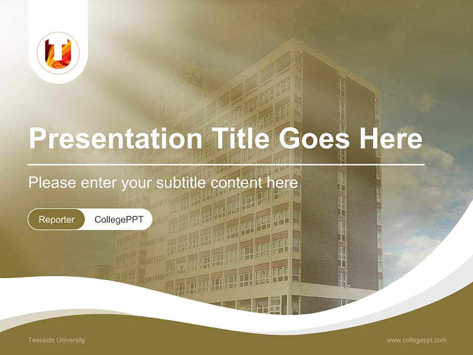 Teesside University Lecture Sharing and Networking Event PPT Template4:3 ratio PPT effect preview image4